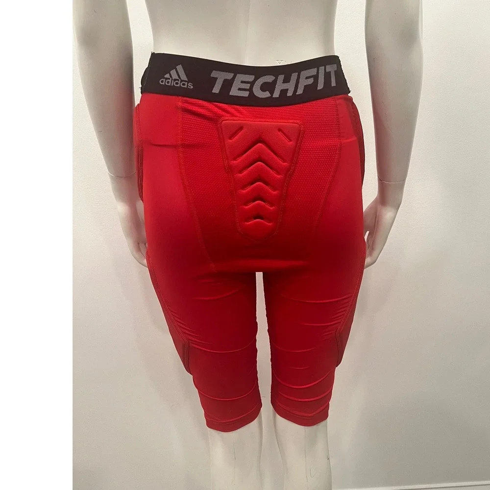 Adidas Techfit Padded Football Girdle Mens Medium Red Excellent Compression